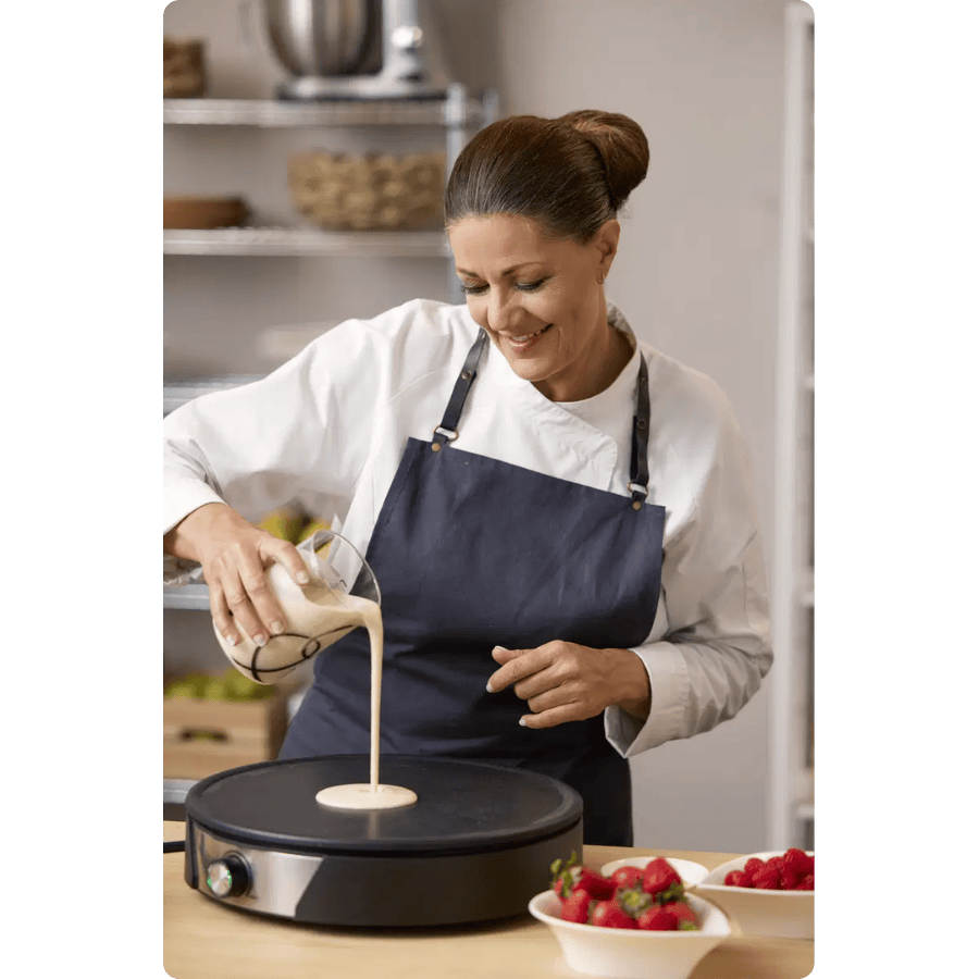 Blomsterbergs Crepepande Dia 38 cm 1500 watt Sort/Stål
